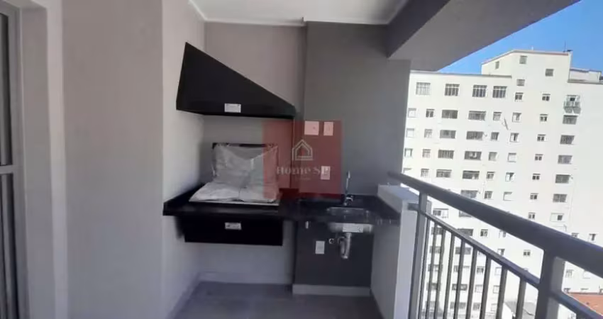 Studio 46 m2,  1 suíte, 1 vaga , churrasqueira no terraço.