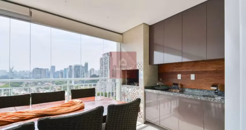Apartamento tipo para venda em brooklin paulista com 3 quartos, sendo 3 suítes, 199m²