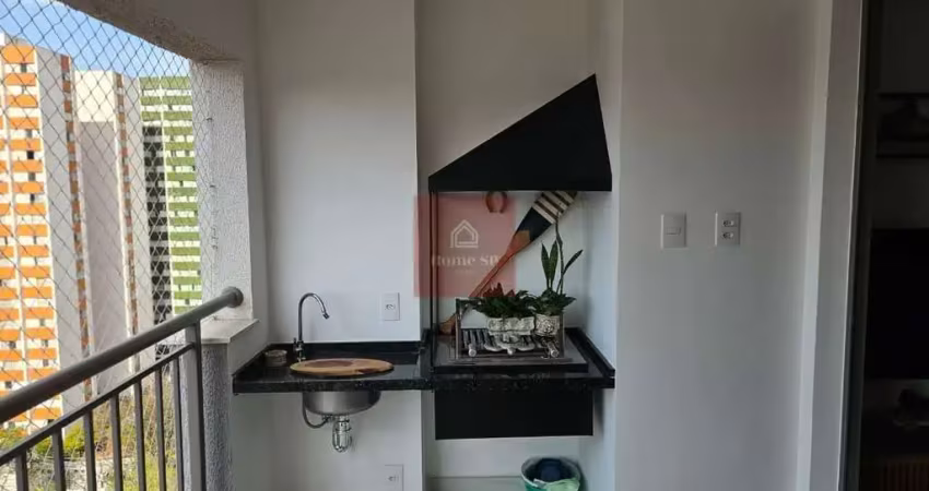 Lindo apartamento 58 m2, 1 dorm.(1ste), 1 vaga. sacada com churrasqueira a carvão