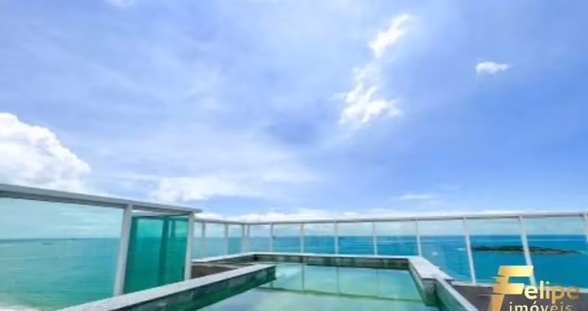 Cobertura duplex frente para o mar na praia de itaparica