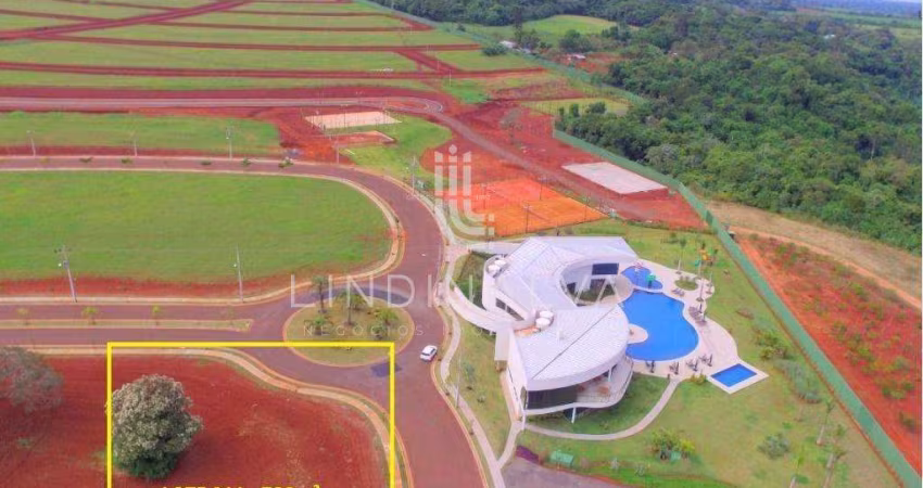 OPORUNIDADE - Lote esquina no Royal Boulevard, com 728 m2 - com projeto aprovado