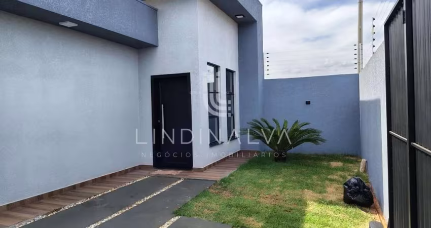 Casa nova com suíte e 2 quartos no Loteamento Vila Maria - Aceita financiamento