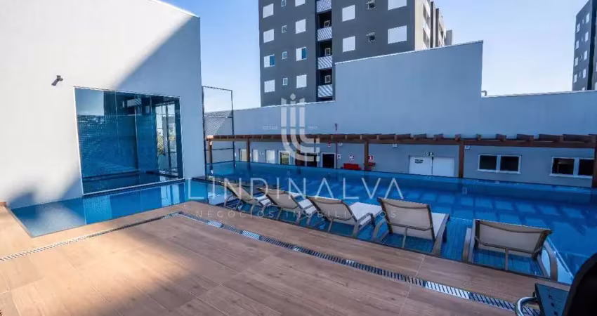 Apartamento semimobiliado com 2 quartos, sacada gourmet e uma vista incrível