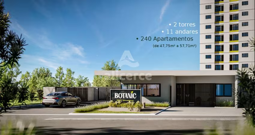 Apartamento em construção, com 2 dormitórios vaga livre e sacada com churrasqueira, em São José - SC