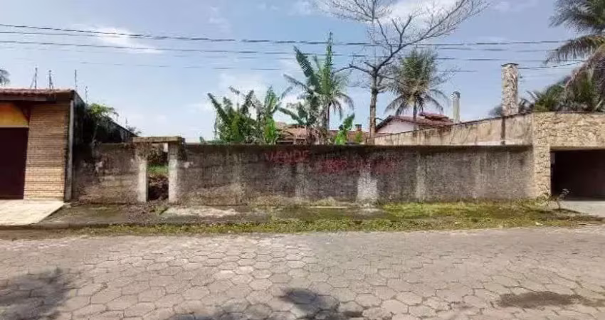 Terreno para venda possui 824 metros quadrados em cibratel ii - itanhaém - sp