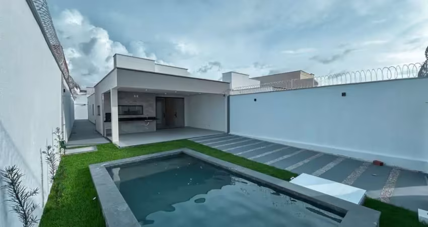 &#127969; casa térrea 117m² | 3 quartos | área gourmet + piscina | terreno 8x30m  araçagy região metropolitana de são luís/ma