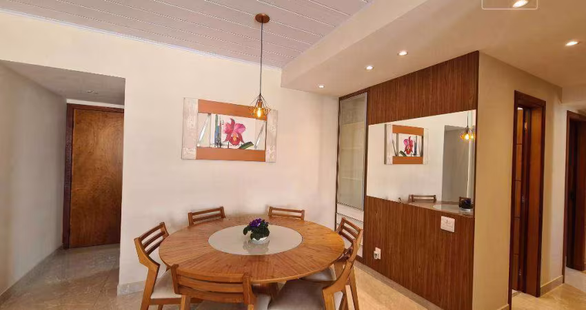 Apartamento com 3 quartos reformado,montado, 117 m² - Praia da Costa