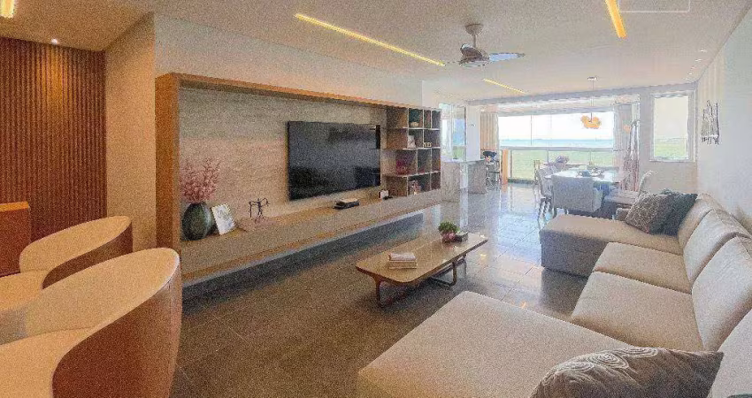 Apartamento com 4 dormitórios à venda, 350 m² por r$ 3.480.000,00 - praia da costa - vila velha/es