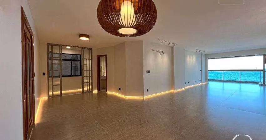 Apartamento com 4 dormitórios à venda, 370 m² por r$ 3.200.000,00 - praia da costa - vila velha/es