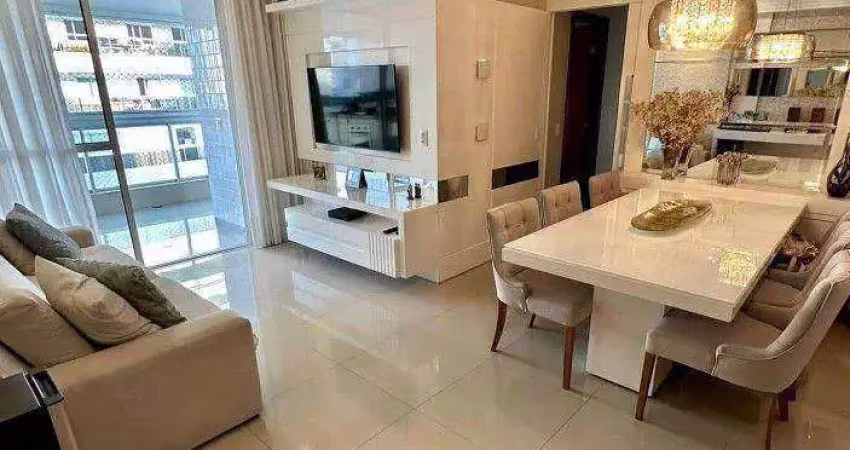 Apartamento com 3 dormitórios à venda, 110 m² por r$ 1.740.000,00 - praia da costa - vila velha/es