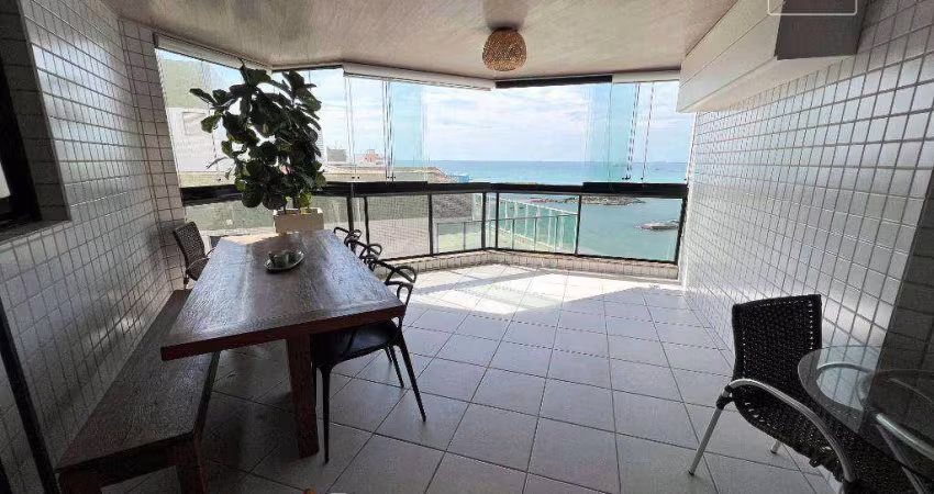 Apartamento com 3 dormitórios à venda, 130 m² por R$ 1.900.000 -Frente Mar da Praia da Costa - Vila Velha/ES
