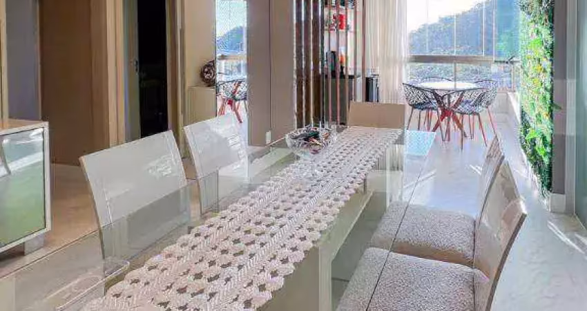 Apartamento com 4 dormitórios à venda, 140 m² por r$ 1.890.000,00 - praia da costa - vila velha/es