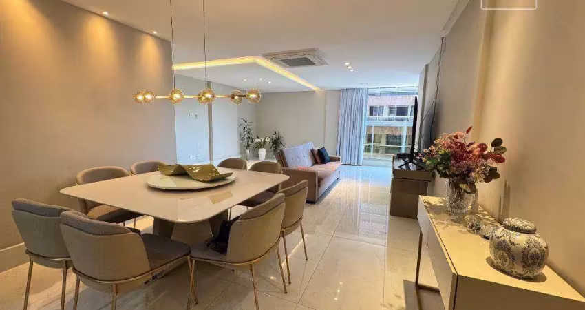 Apartamento com 4 dormitórios à venda, 136 m² por r$ 2.290.000,00 - praia da costa - vila velha/es