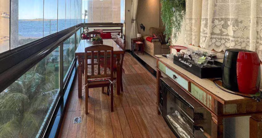 Apartamento com 3 dormitórios à venda, 130 m² - praia de itaparica - vila velha/es