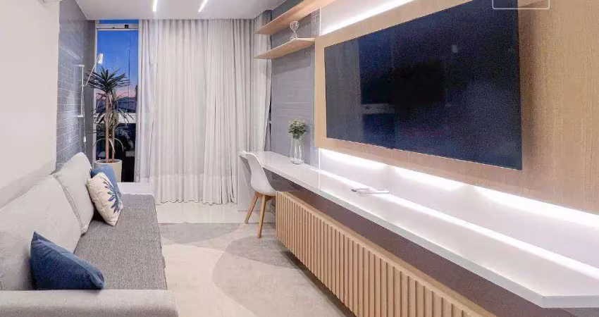 Apartamento com 2 dormitórios à venda, 60 m² por r$ 675.000,00 - praia de itaparica - vila velha/es