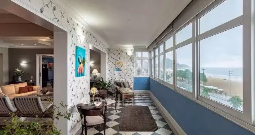 Apartamento de frente para o mar, em copacabana  -  rio de janeiro