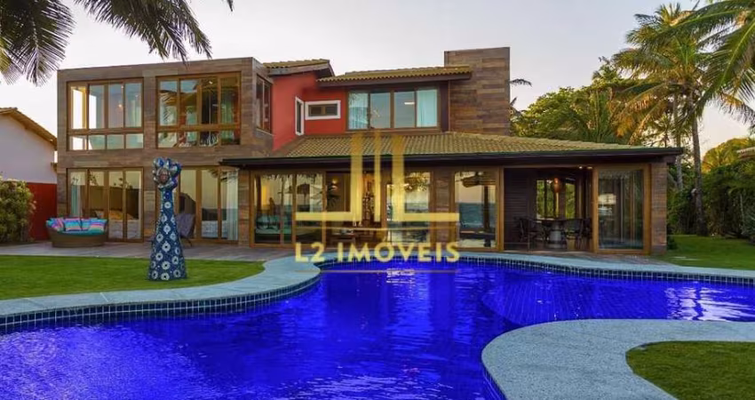 CASA LUXUOSA - 8 QUARTOS SENDO 6 SUÍTES - FRENTE MAR - INTERLAGOS