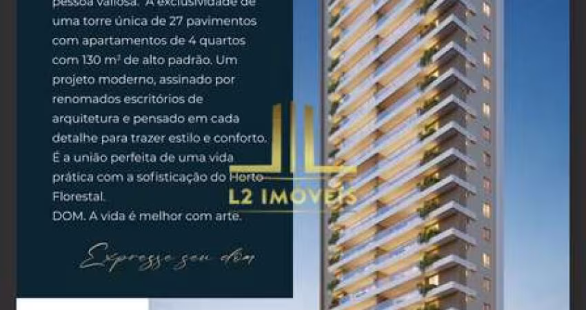 LANÇAMENTO - 4/4 COM 2 SUÍTES - 130M² - HORTO FLORESTAL