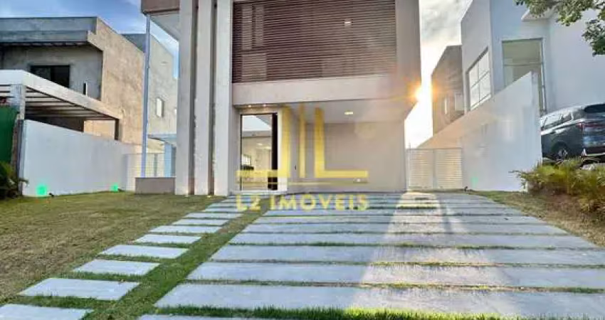 Casa luxuosa - 5 quartos sendo 4 suítes - nascente - alphaville litoral norte 2