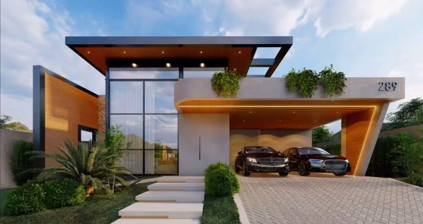 Casa linear, 286m² no alphaville, juiz de fora, mg.