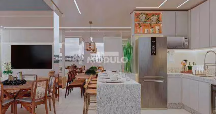 Apartamento à venda, 2 quartos, 1 suíte, 2 vagas, santa mônica - uberlândia/mg