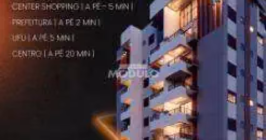 Flat à venda, 1 quarto, 1 suíte, 1 vaga, santa mônica - uberlândia/mg