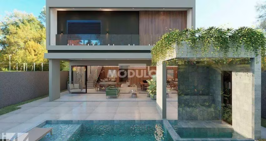 Casa de condomínio à venda, 5 quartos, 5 suítes, 4 vagas, gavea - uberlândia/mg