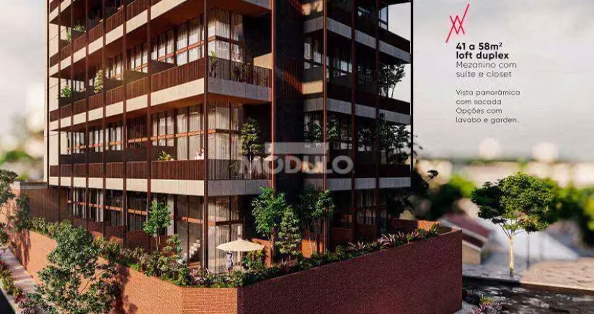 Flat à venda, 1 quarto, 1 suíte, 1 vaga, lidice - uberlândia/mg