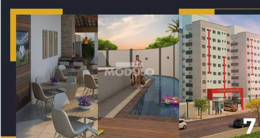 Apartamento à venda, 2 quartos, 1 suíte, 1 vaga, laranjeiras - uberlândia/mg