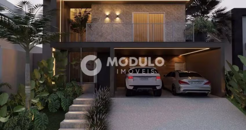 Casa de condomínio à venda, 3 quartos, 3 suítes, 4 vagas, laranjeiras - uberlândia/mg