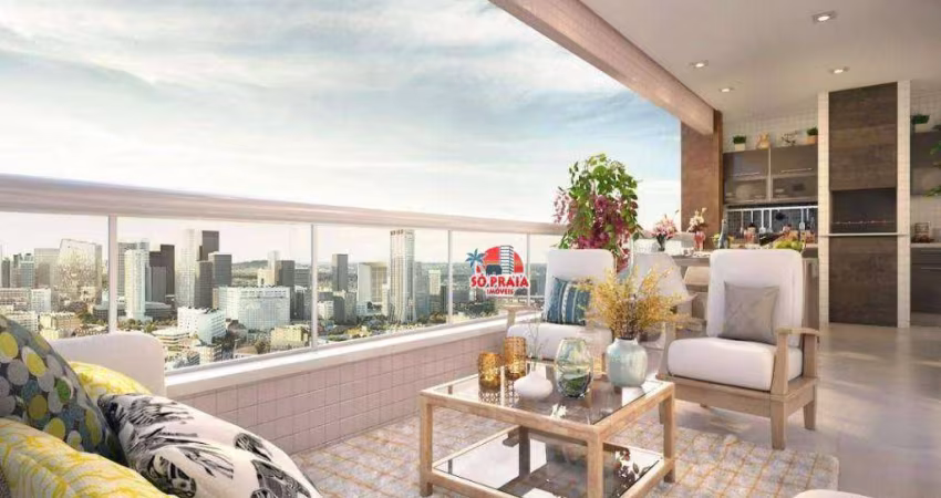 Apartamento com 3 dormitórios à venda, 126 m² por R$ 990.000,00 - Vila Guilhermina - Praia Grande/SP