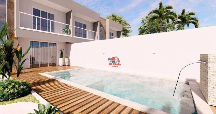 Sobrado com 3 dormitórios à venda, 107 m² por R$ 649.000,00 - Cibratel II - Itanhaém/SP