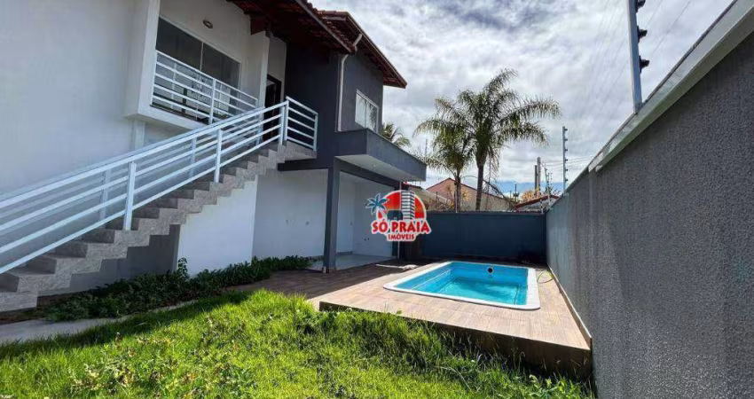 Casa com 3 dormitórios à venda, 140 m² por R$ 680.000,00 - Jardim Regina - Área Verde - Itanhaém/SP