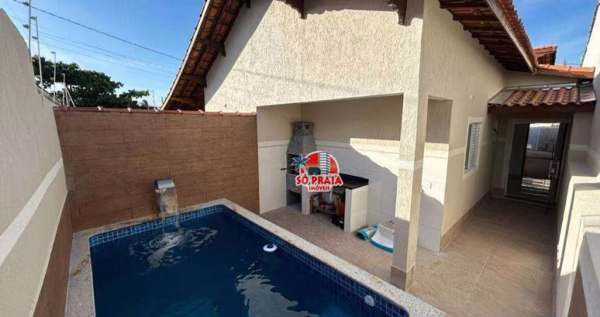 Casa com 2 dormitórios à venda, 86 m² por R$ 420.000 - Balneario Itagui - Mongaguá/SP