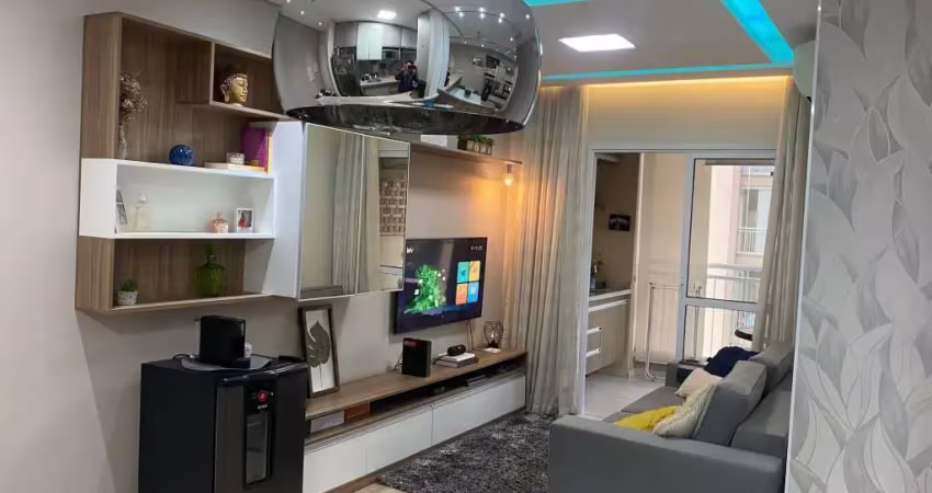 Apto pronto para morar no Hanbury, 2 dorms sendo 1 suíte, andar intermediário, varanda grill e 1 vaga coberta.