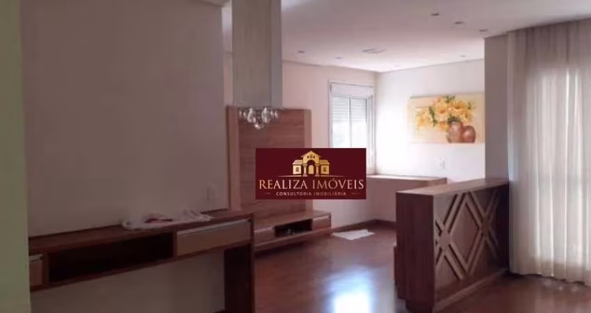 Apto pronto no Hanbury com 79mts, 2 dorms sendo 1 suíte e sala ampliada 3 ambientes, varanda grill e 2 vagas.