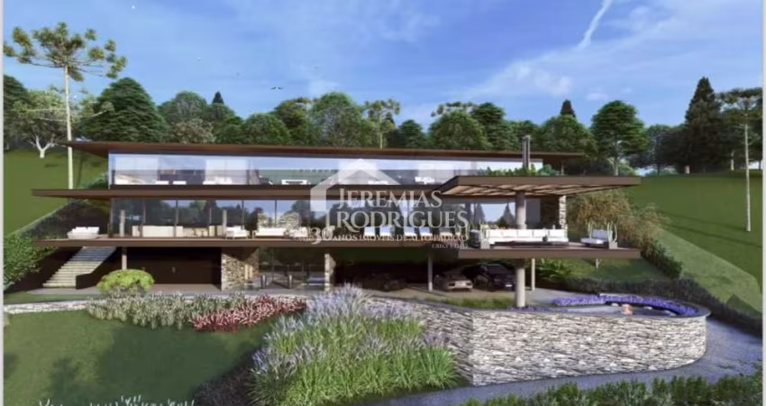 Casa em construção com 5 suítes, 796 m² - Condomínio Reserva Figueiredo - Campos do Jordão/SP.