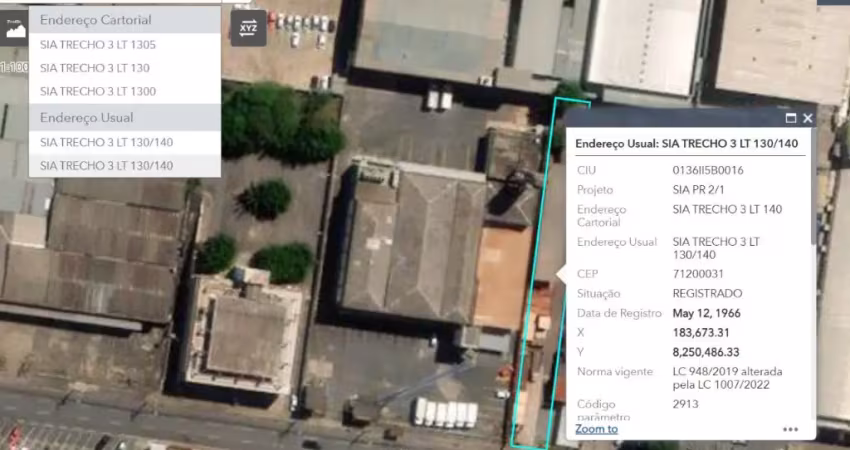 Vendo lote com 2.000m² – trecho 03, sia – brasília/df valor: r$ 5.500.000,00 – aceita proposta