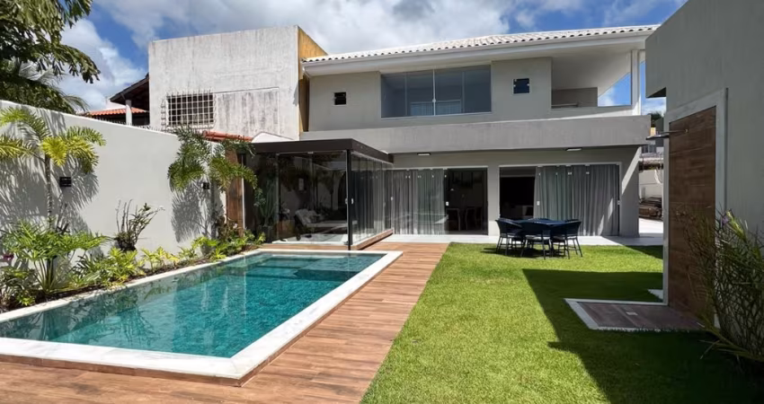 linda casa em vilas do atlantico com 5 suítes porteira fechada alto padrão