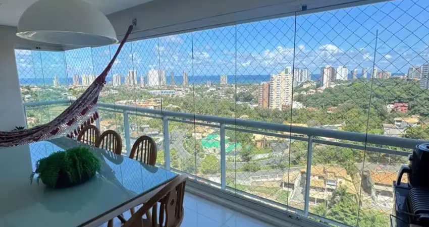 Apartamento a venda no etco greenville com 3 quartos reformado varanda gourmet vista mar e nascente