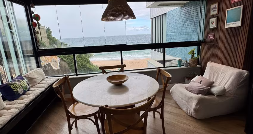 Apartamento a venda no terrazzo rio vermelho quarto e sala reformado e vista mar