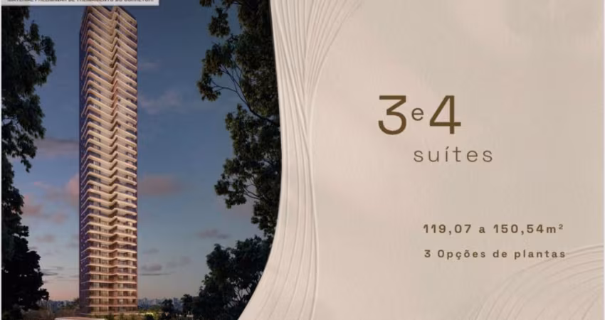 Lançamento a venda no horto florestal com 3 suites no elleve horto