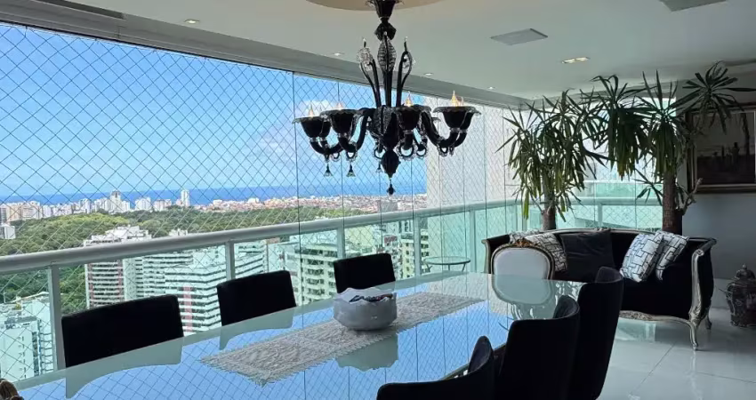 Apartamento a venda no diamond itaigara com 3 suites mobiliado