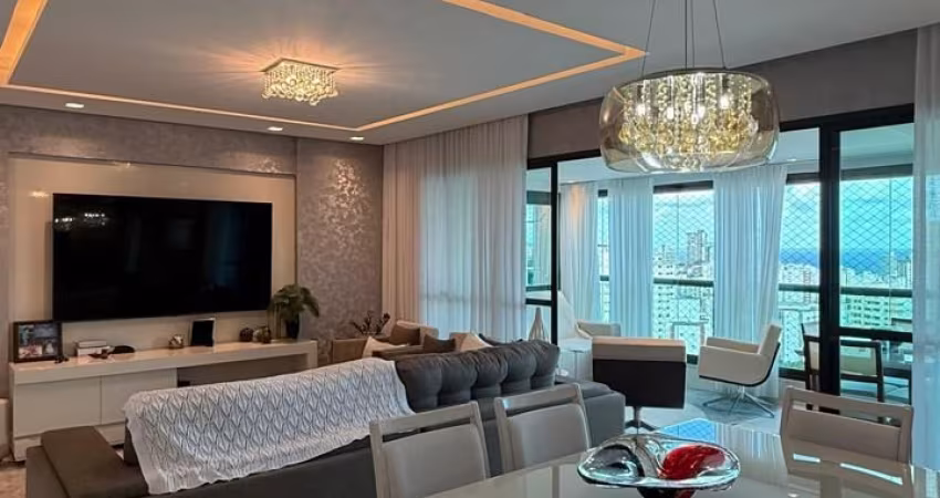 Apartamento a venda no caminho das árvores com 3 suites andar alto e vista mar
