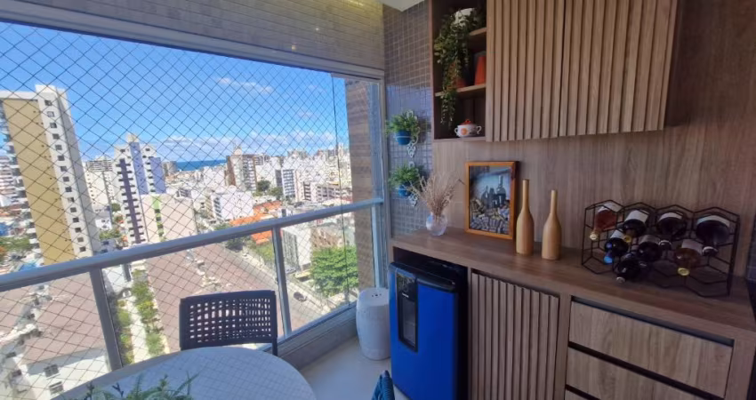 Apartamento a venda no costa azul com 3 quartos varanda gourmet e reformado no domun