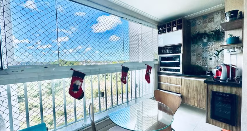 Apartamento a venda no villa alegro na paralela com 3 quartos e varanda gourmet