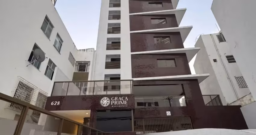Apartamento a venda no graça prime quarto e sala mobiliado nascente e reformado