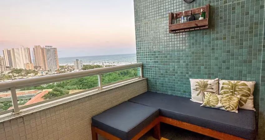 Apartamento a venda no collina reale em patamares com 1 quarto vista mar