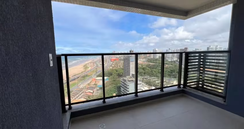 Apartamento a venda no ancoratto jaguaribe com 2 quartos vista mar e andar alto