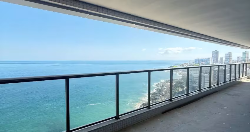 Apartamento a venda no undae ocean em ondina com 4 suites vista mar e andar alto